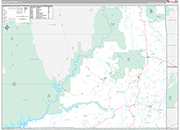 San Juan Wall Map Premium Style